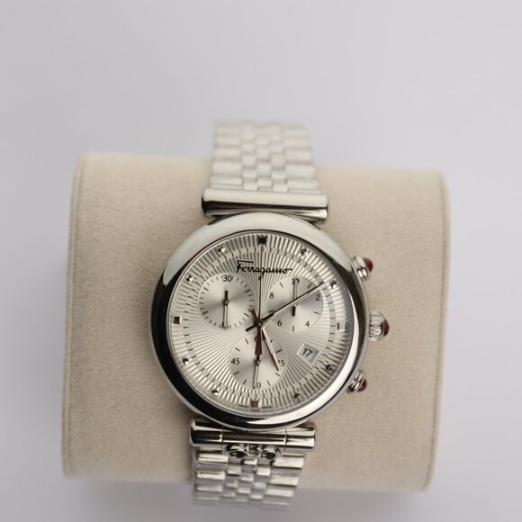 Womens Ferragamo Ora Stainless Steel Bracelet Watch 40 mm